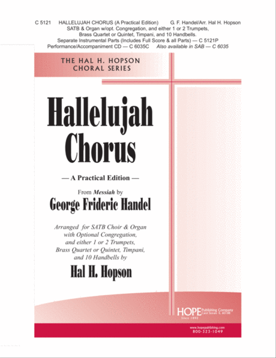 Hallelujah Chorus 4-Part scores gallery preview page 1