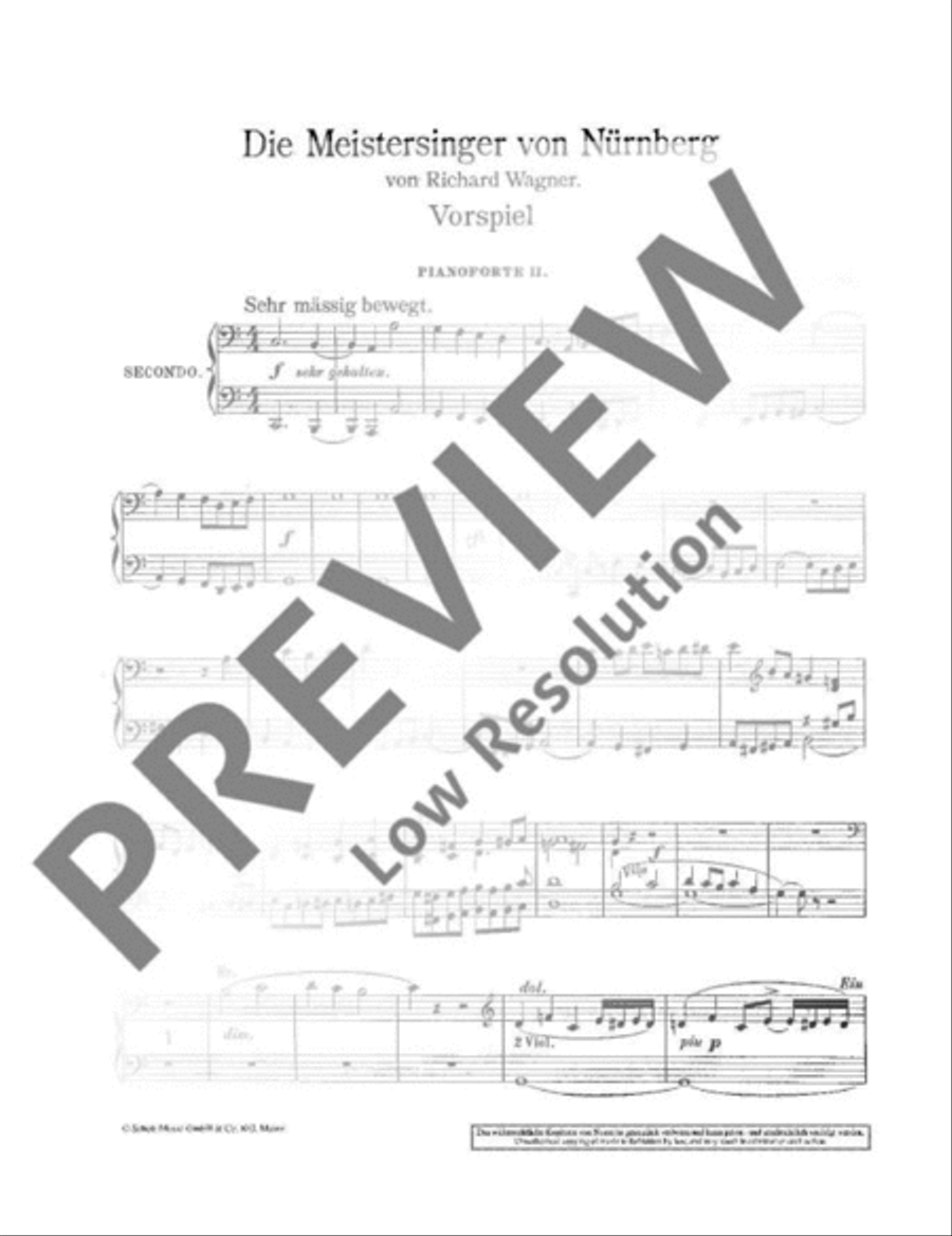 The Mastersingers of Nuremberg Voice scores gallery preview page 16