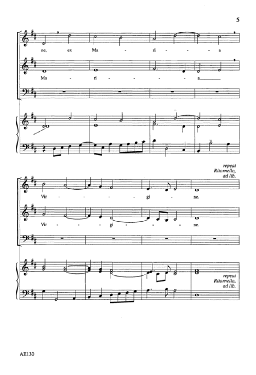 Ave Verum Corpus 3-Part scores gallery preview page 4