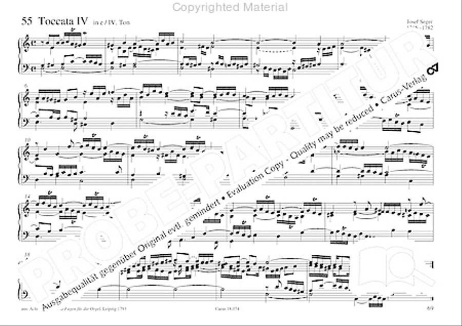 Organo pleno. Orgelstucke zum Ein- und Auszug Organ Solo scores gallery preview page 77
