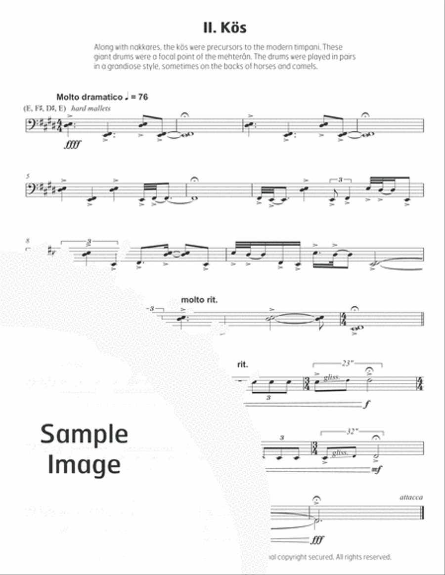 Mehteran Percussion scores gallery preview page 8
