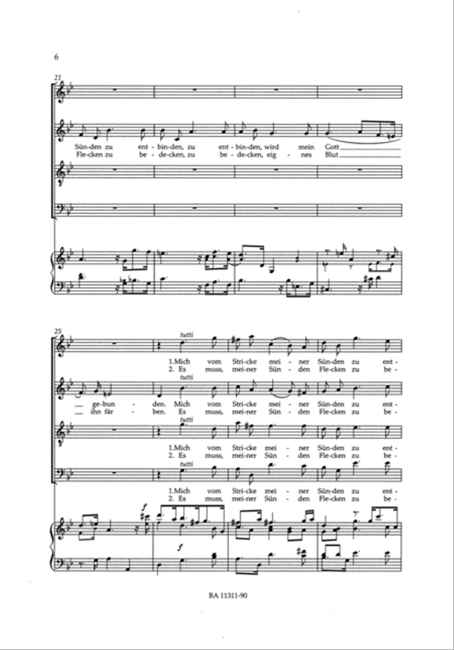 Passion nach Barthold Heinrich Brockes, HWV 48 4-Part scores gallery preview page 2