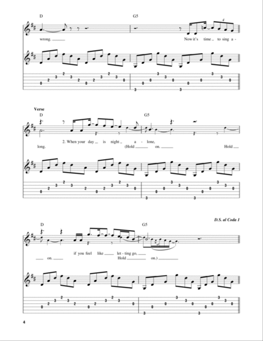Everybody Hurts Everybody Hurts Acoustic Guitar scores gallery preview page 4