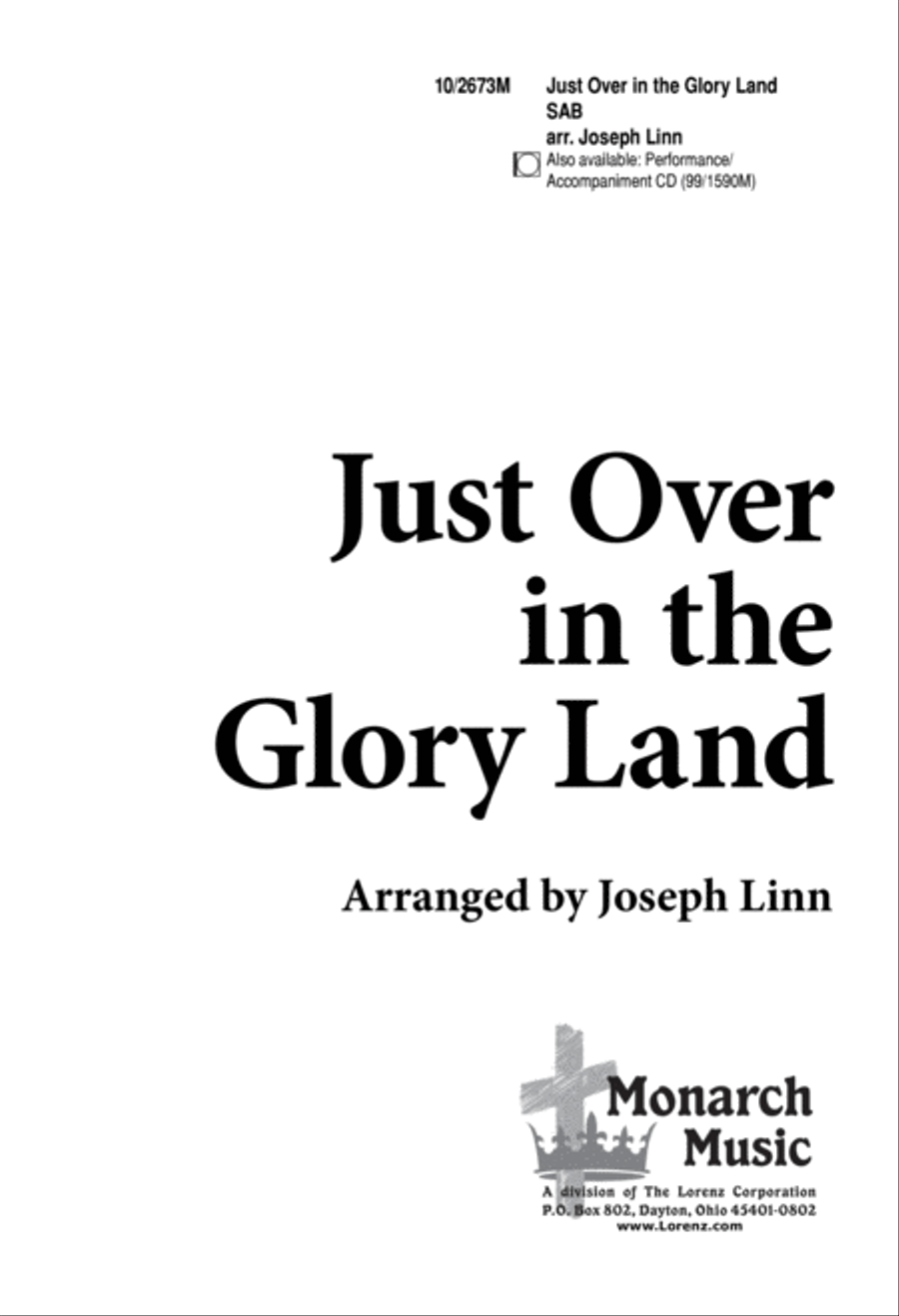 Just Over in Glory Land Just Over in Glory Land 3-Part scores gallery preview page 2