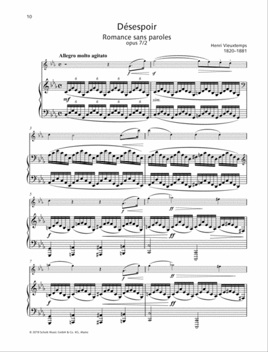 Désespoir Violin Solo scores gallery preview page 2