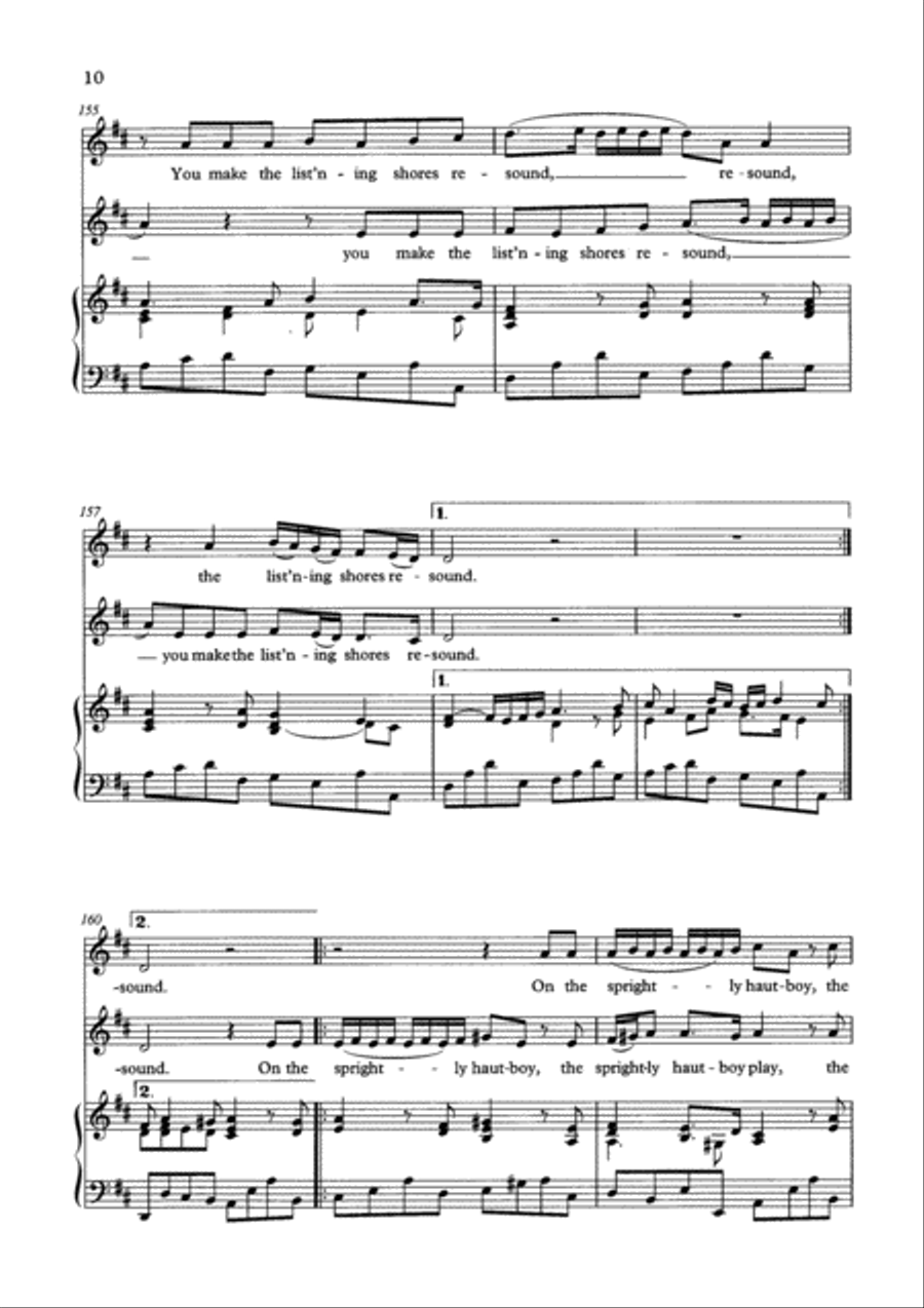 Come, Ye Sons of Art Choir scores gallery preview page 3