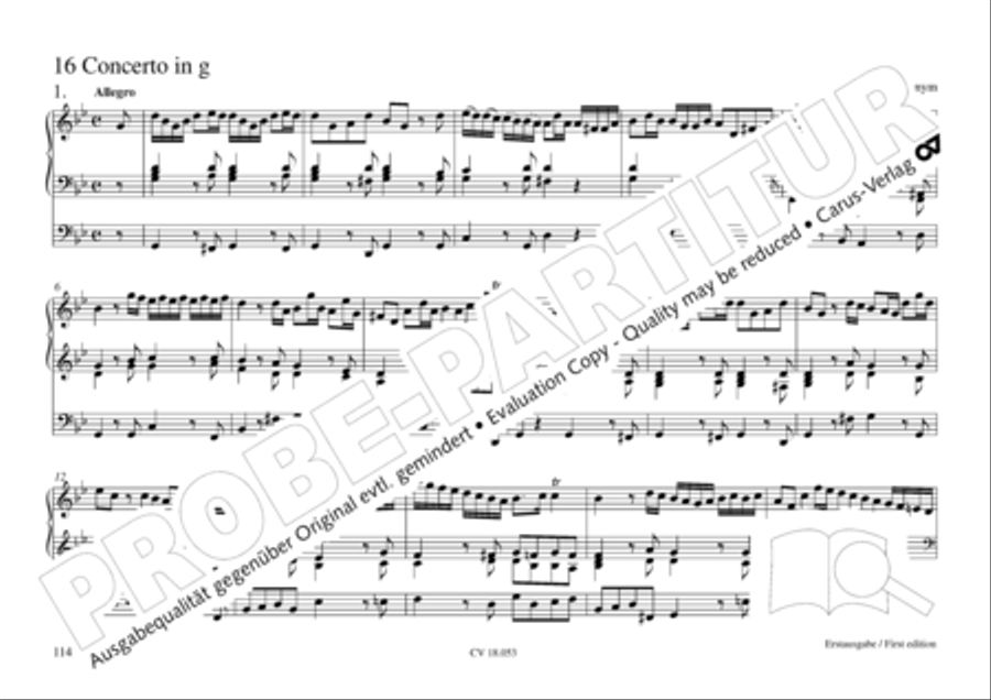 Das Husumer Orgelbuch von 1758 Organ Solo scores gallery preview page 115