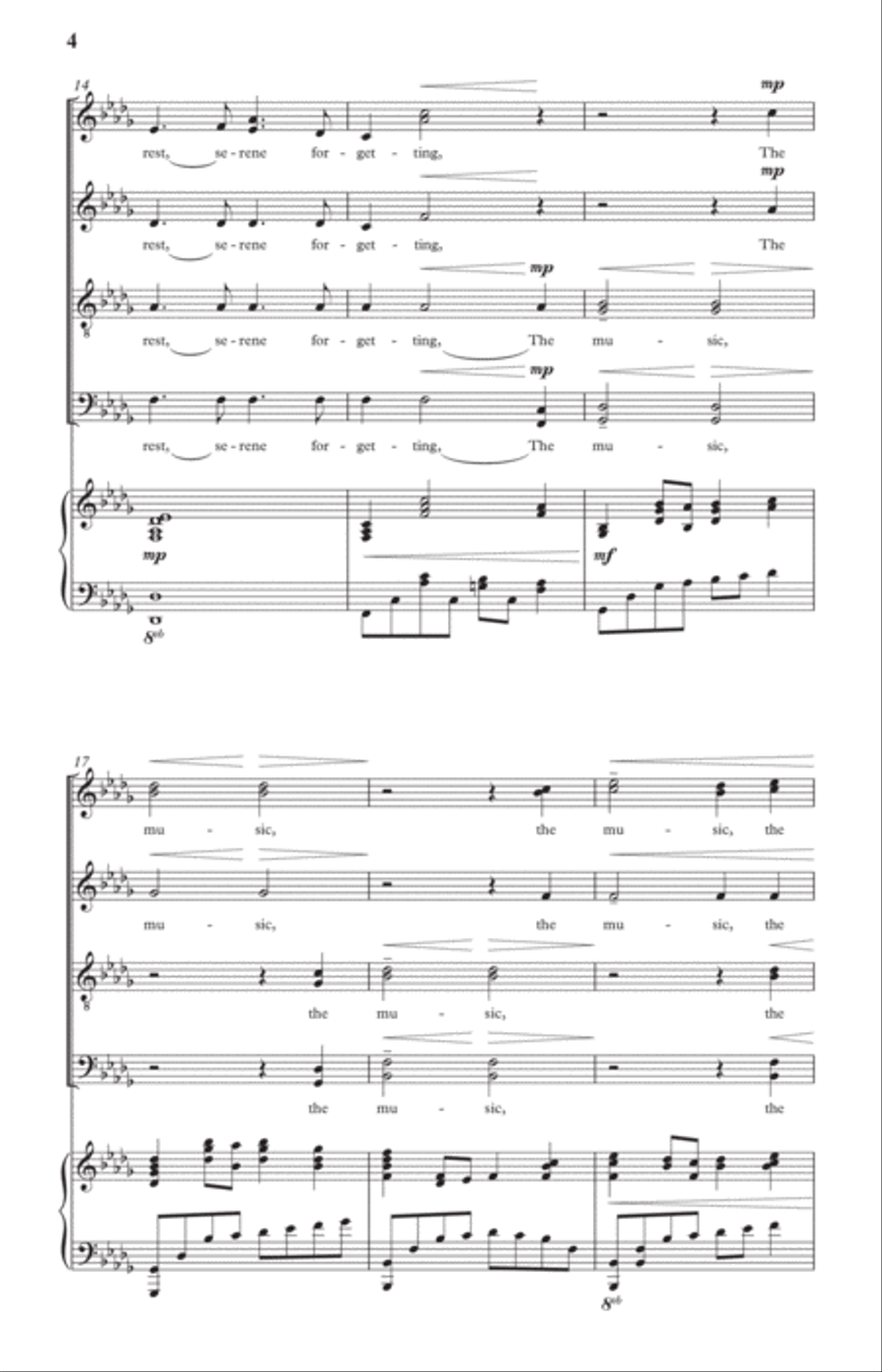 The Music of Stillness Divisi scores gallery preview page 8