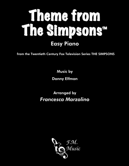 Theme From The Simpsons TM  from the Twentieth Century Fox Television Series THE SIMPSONS (Easy Piano) image number null
