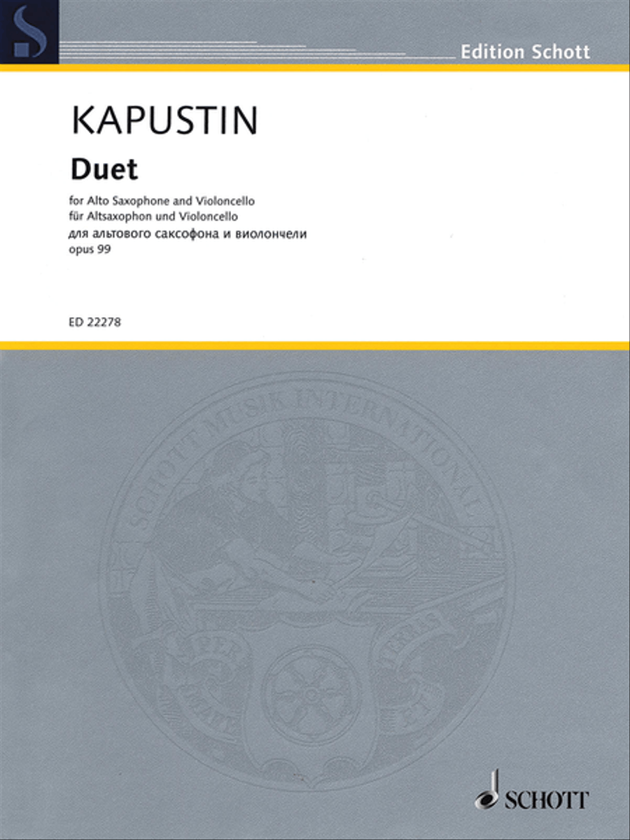 Duet, Op. 99 Alto Saxophone scores gallery preview page 1