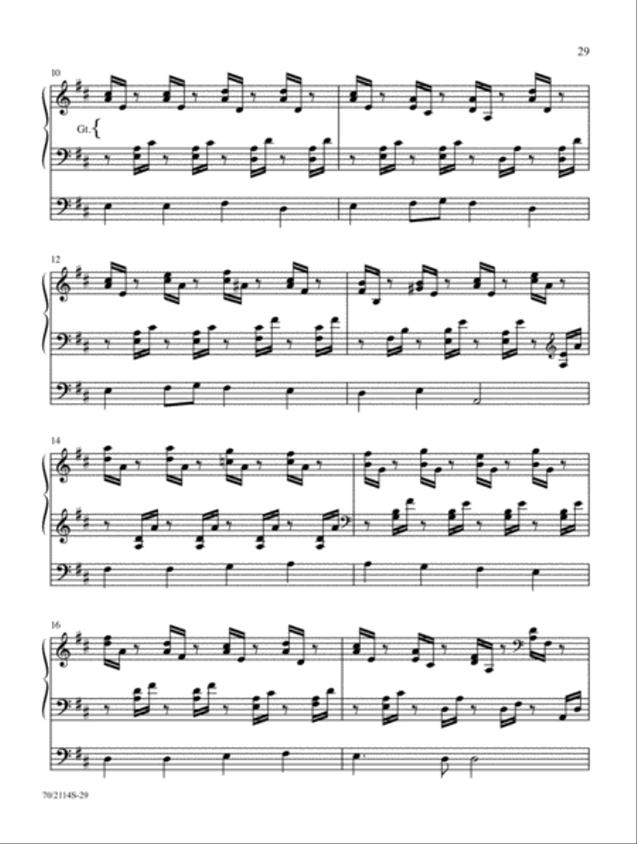 Again, I Say, Rejoice! Organ Solo scores gallery preview page 12