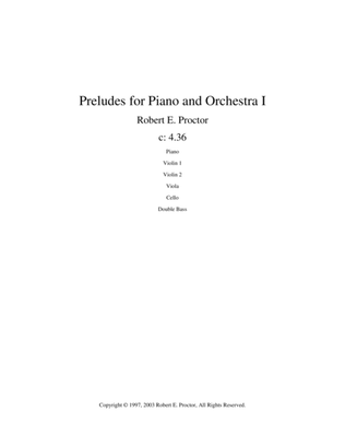 Book cover for Preludes for Piano and Orchestra I