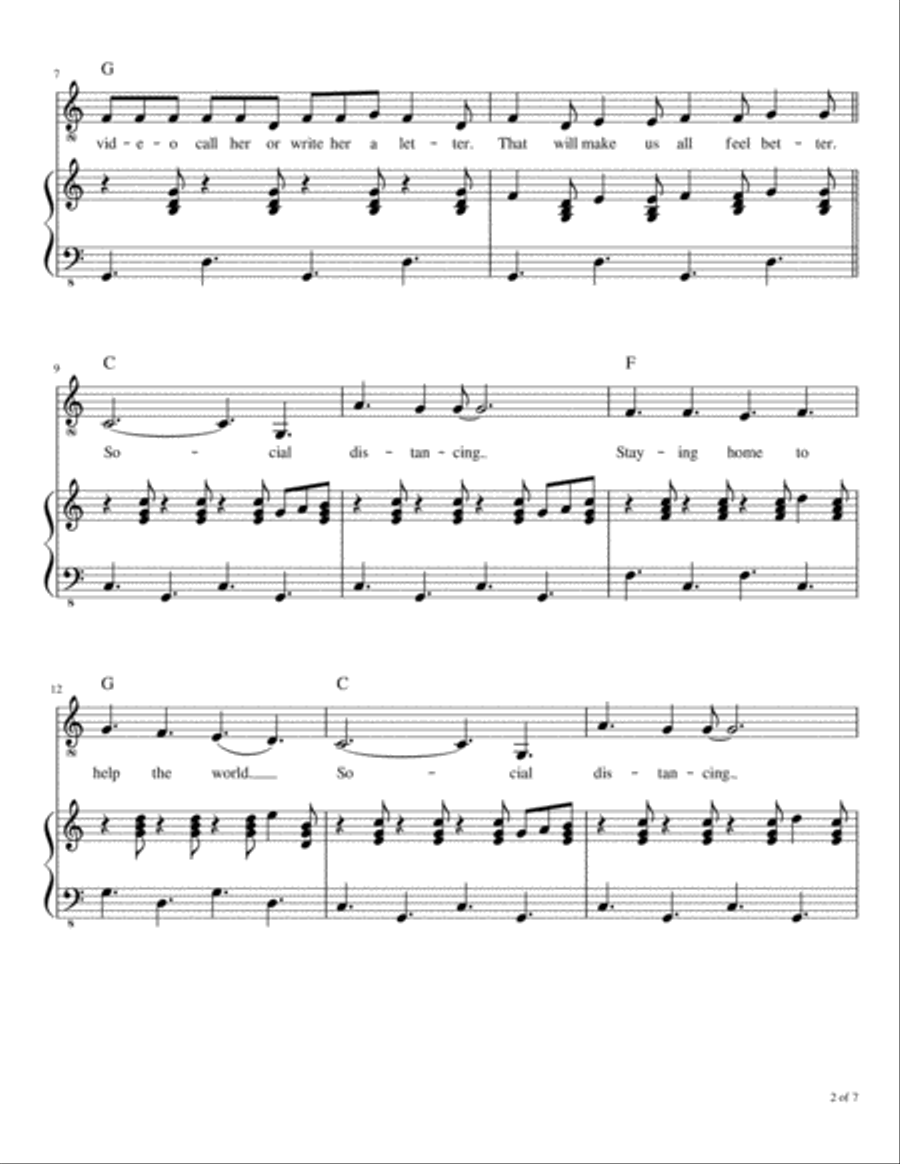 Social Distancing Voice scores gallery preview page 3