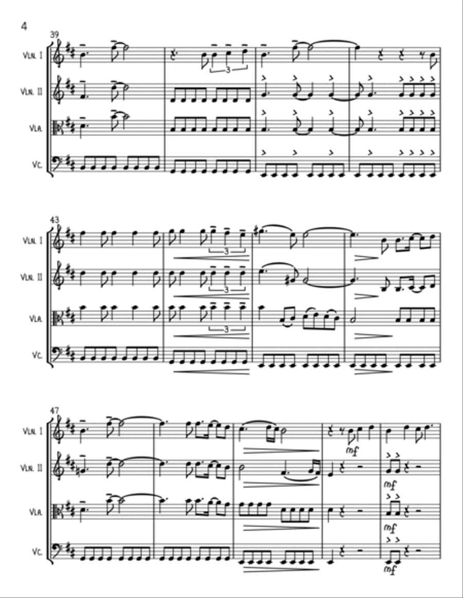 You Know My Name from CASINO ROYALE String Quartet scores gallery preview page 4