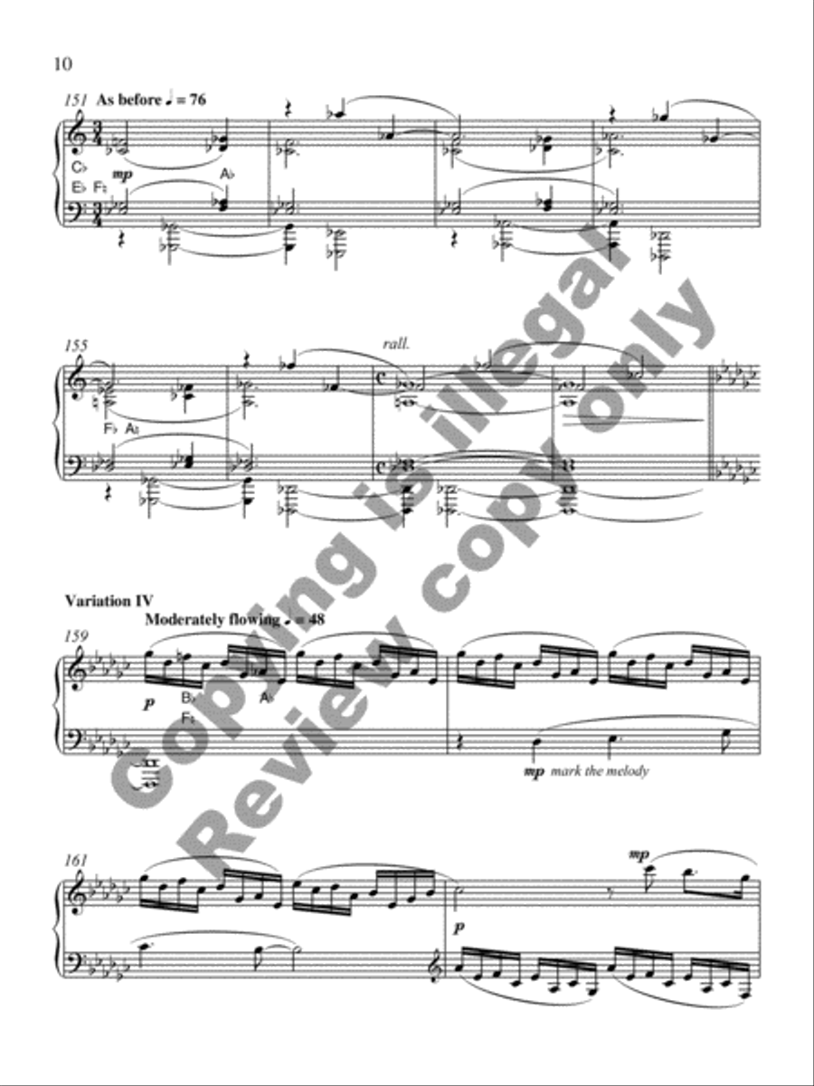 Marian Variations Harp scores gallery preview page 17