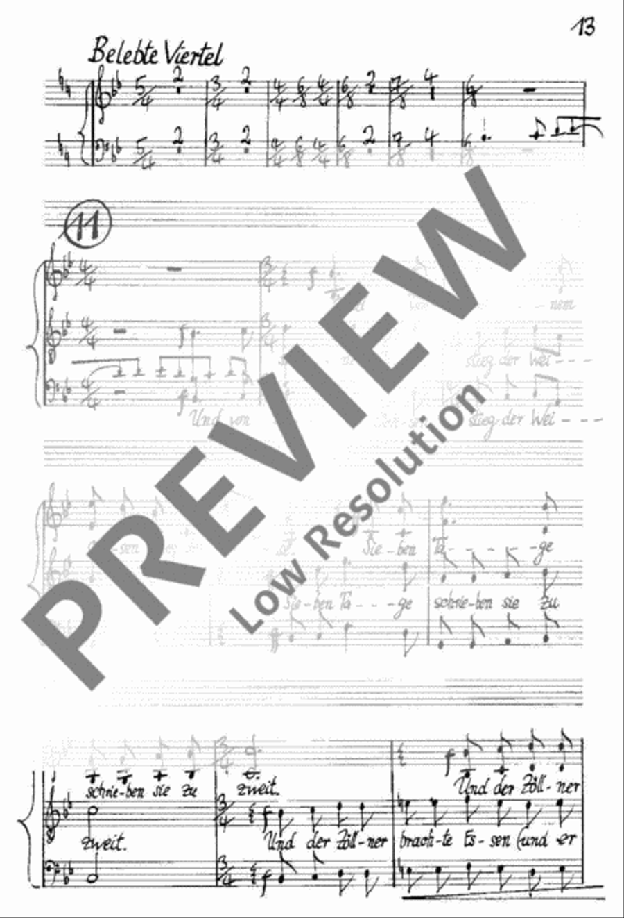Legende vom Weisen und Zöllner 4-Part scores gallery preview page 14