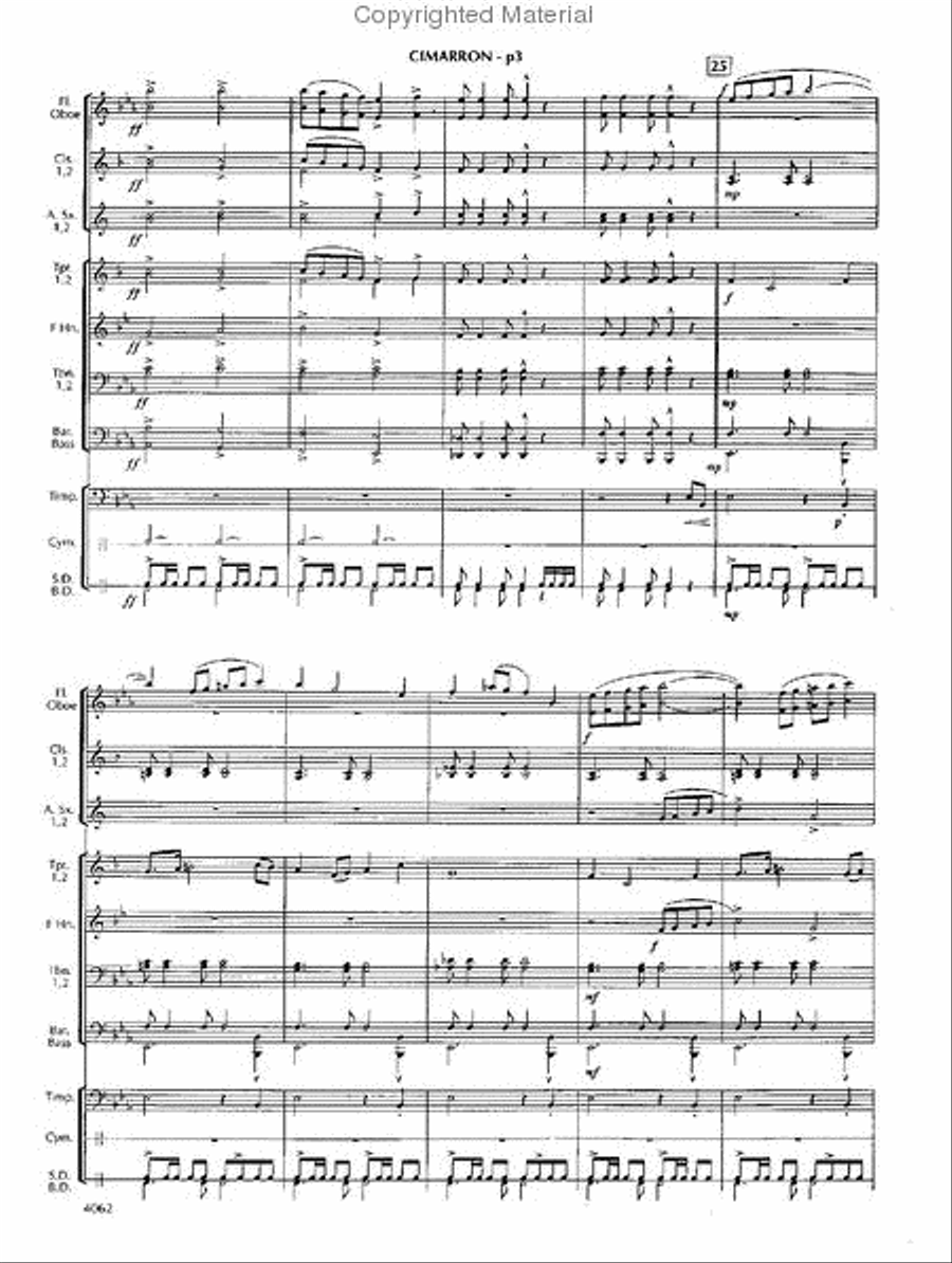 Cimarron Trail Cimarron Trail Concert Band scores gallery preview page 4