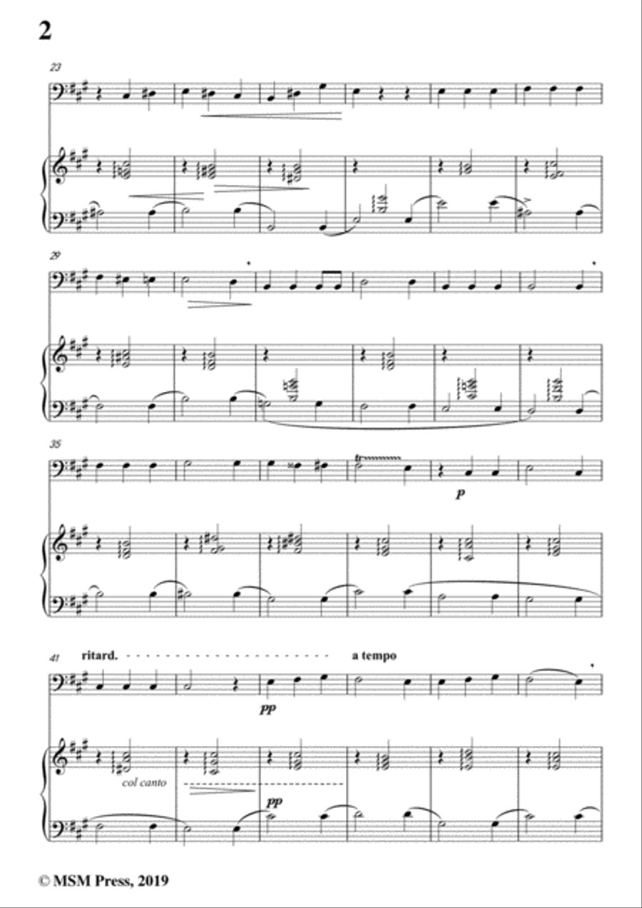 Tosti-Senza di te!, for Cello and Piano Piano scores gallery preview page 4