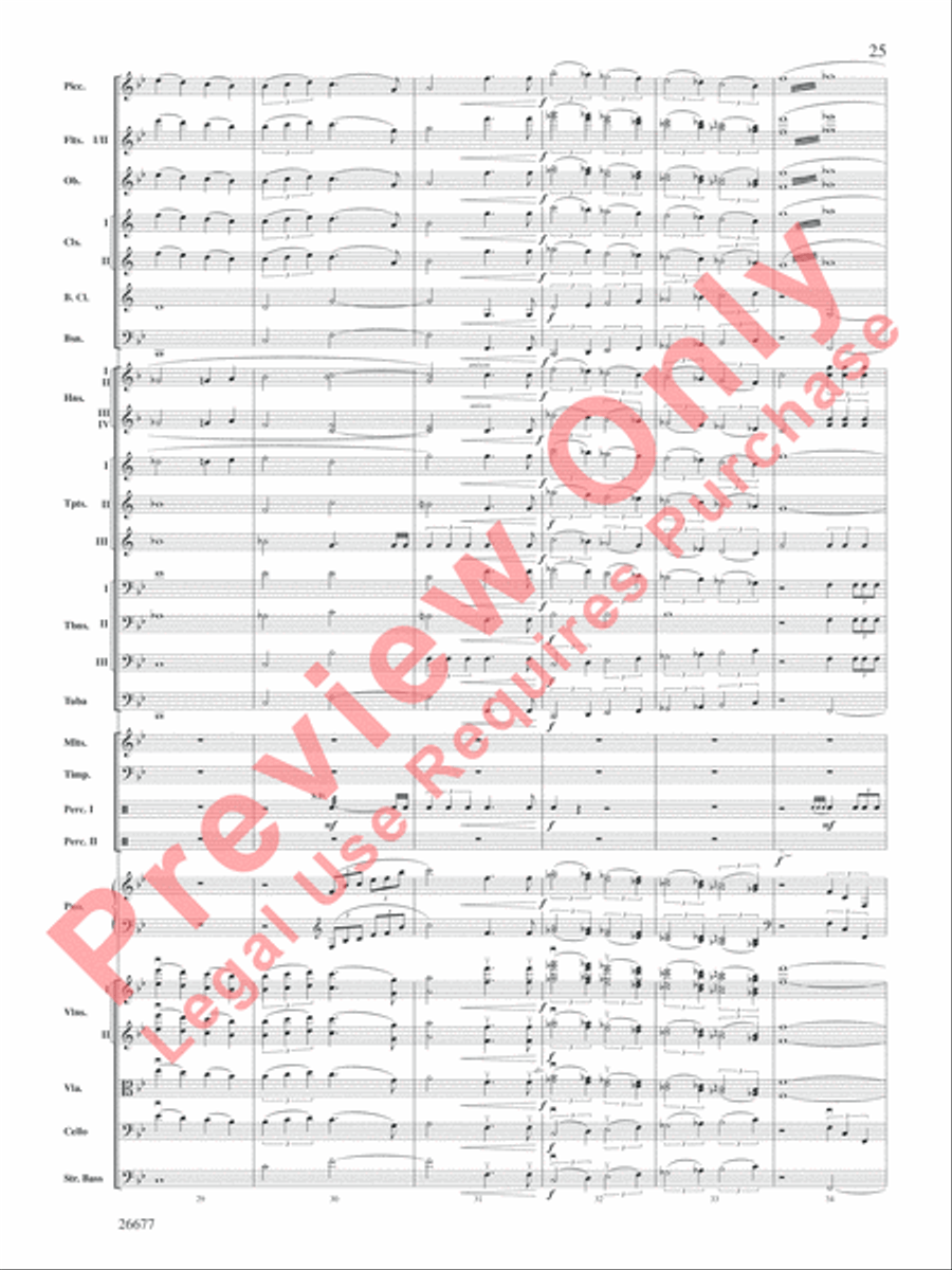 Star Wars Epic -- Part II, Suite from the Full Orchestra scores gallery preview page 26