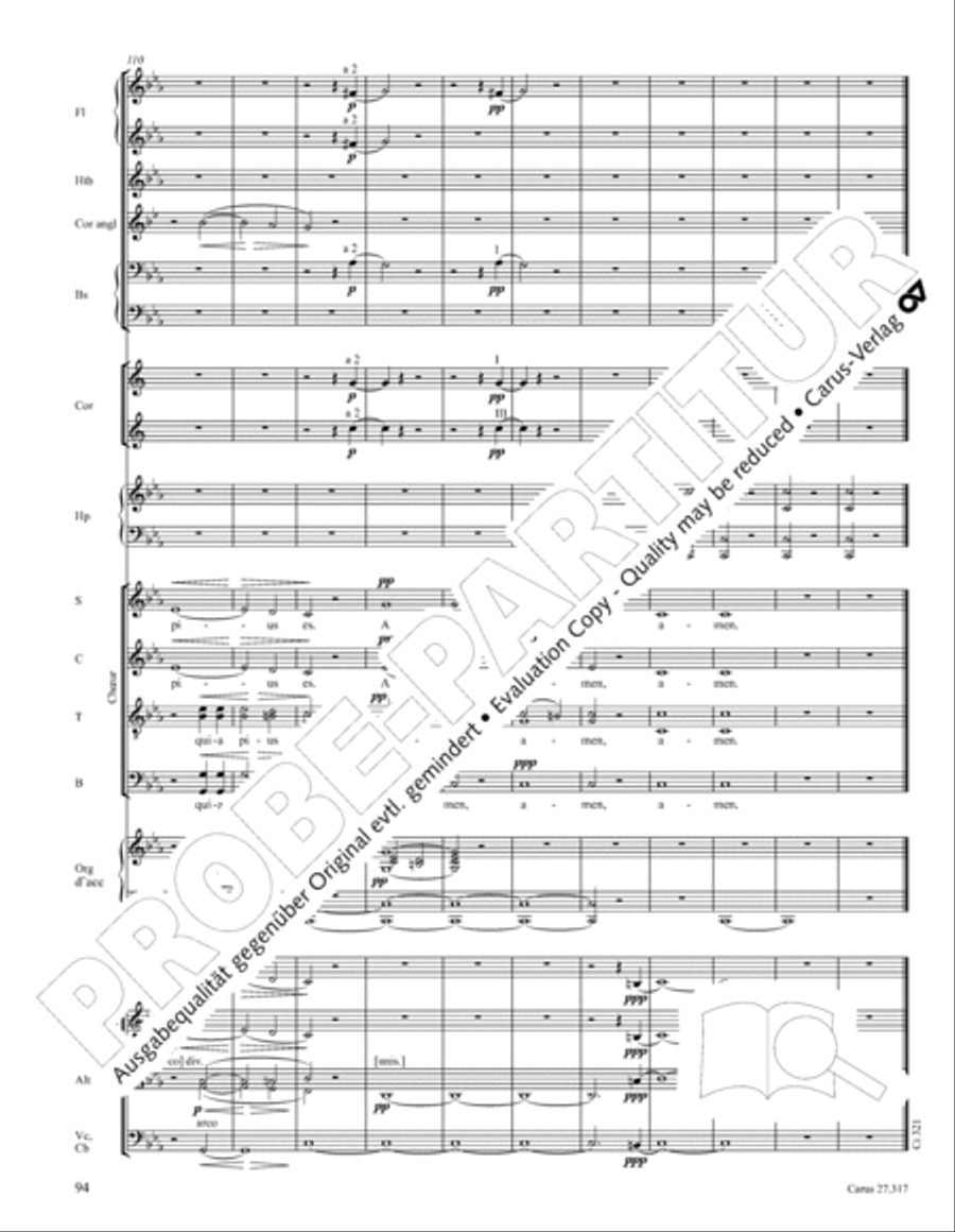 Messe de Requiem 4-Part scores gallery preview page 107