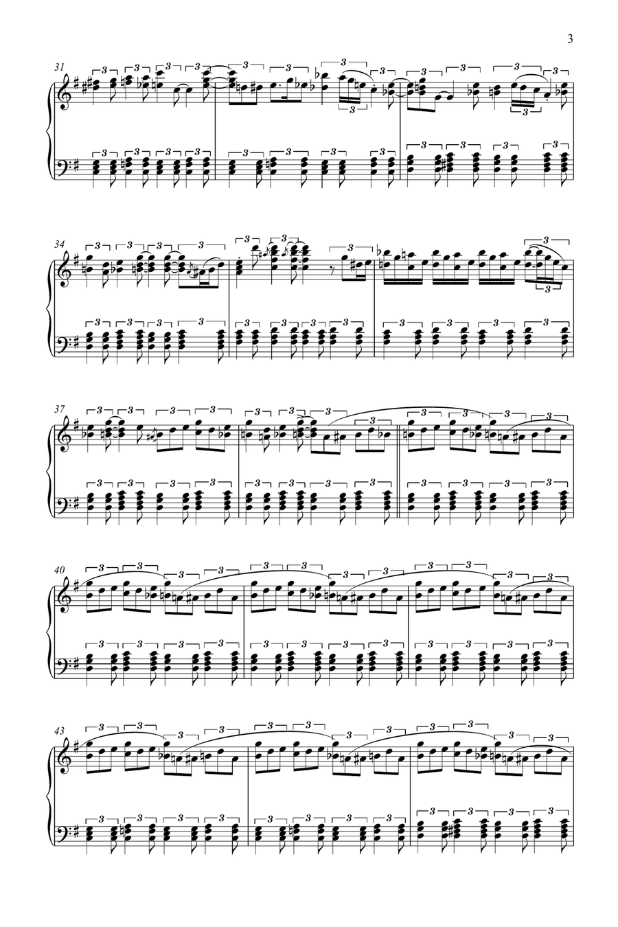 Honky Tonk Train (honky Tonk Train Blues) Piano Solo scores gallery preview page 3