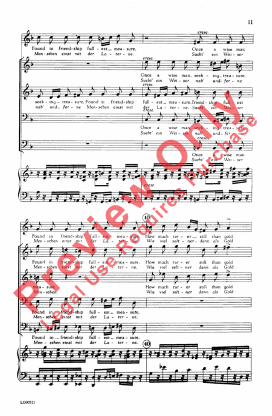 Ständchen Men's Choir scores gallery preview page 11