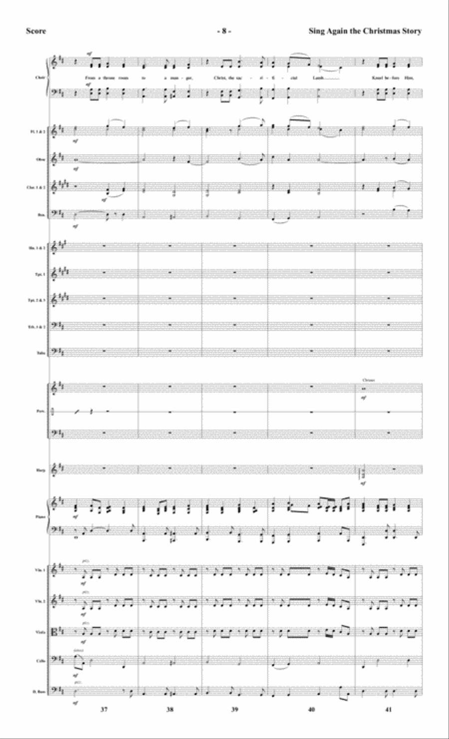 Sing Again the Christmas Story - Orchestral Score and Parts Choir scores gallery preview page 11