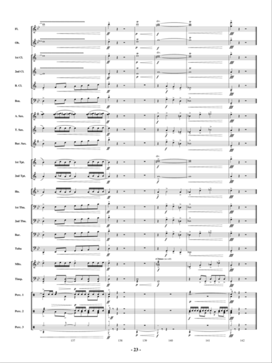 Repercussions Repercussions Concert Band scores gallery preview page 22