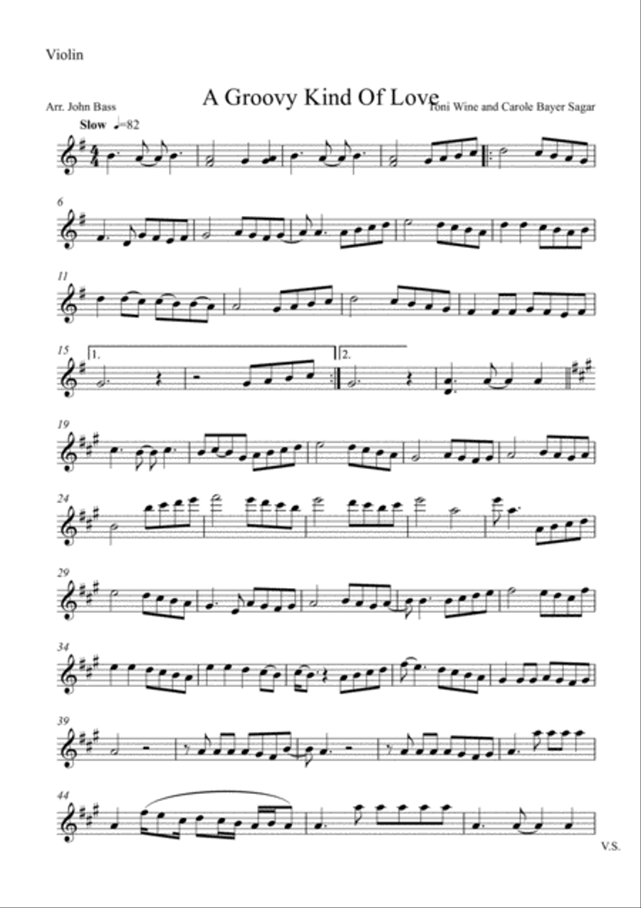 A Groovy Kind Of Love String Trio scores gallery preview page 3