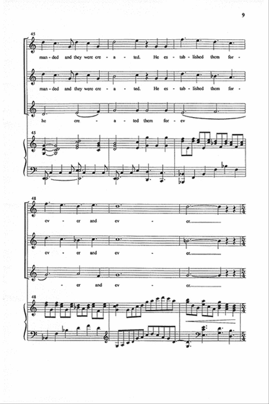 Praise the Lord (SSA) SSA scores gallery preview page 8