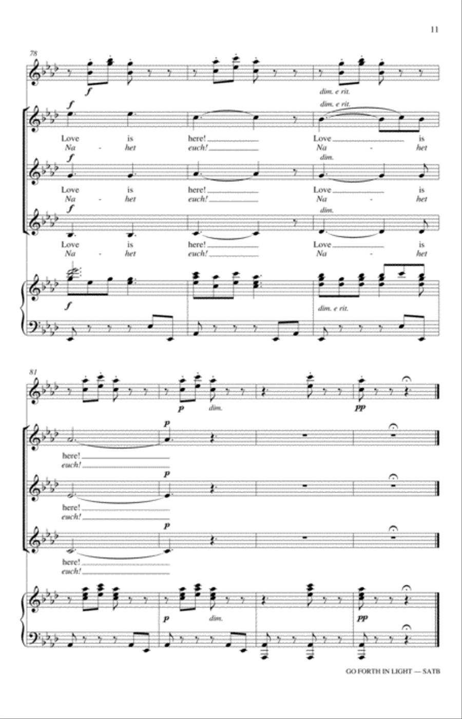 Go Forth In Light! Go Forth In Light! SSA scores gallery preview page 11