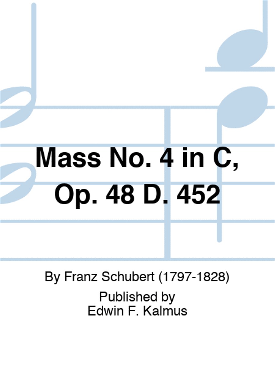 Mass No. 4 in C, Op. 48 D. 452 Voice scores gallery preview page 1
