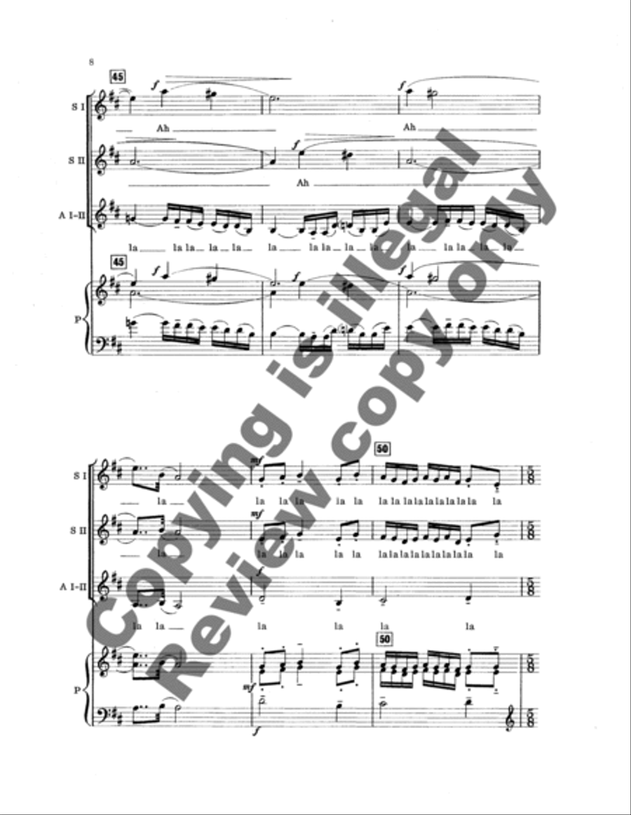 Vocalise SSAA scores gallery preview page 12