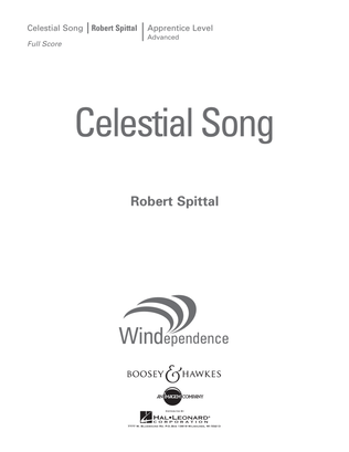 Book cover for Celestial Song - Conductor Score (Full Score)