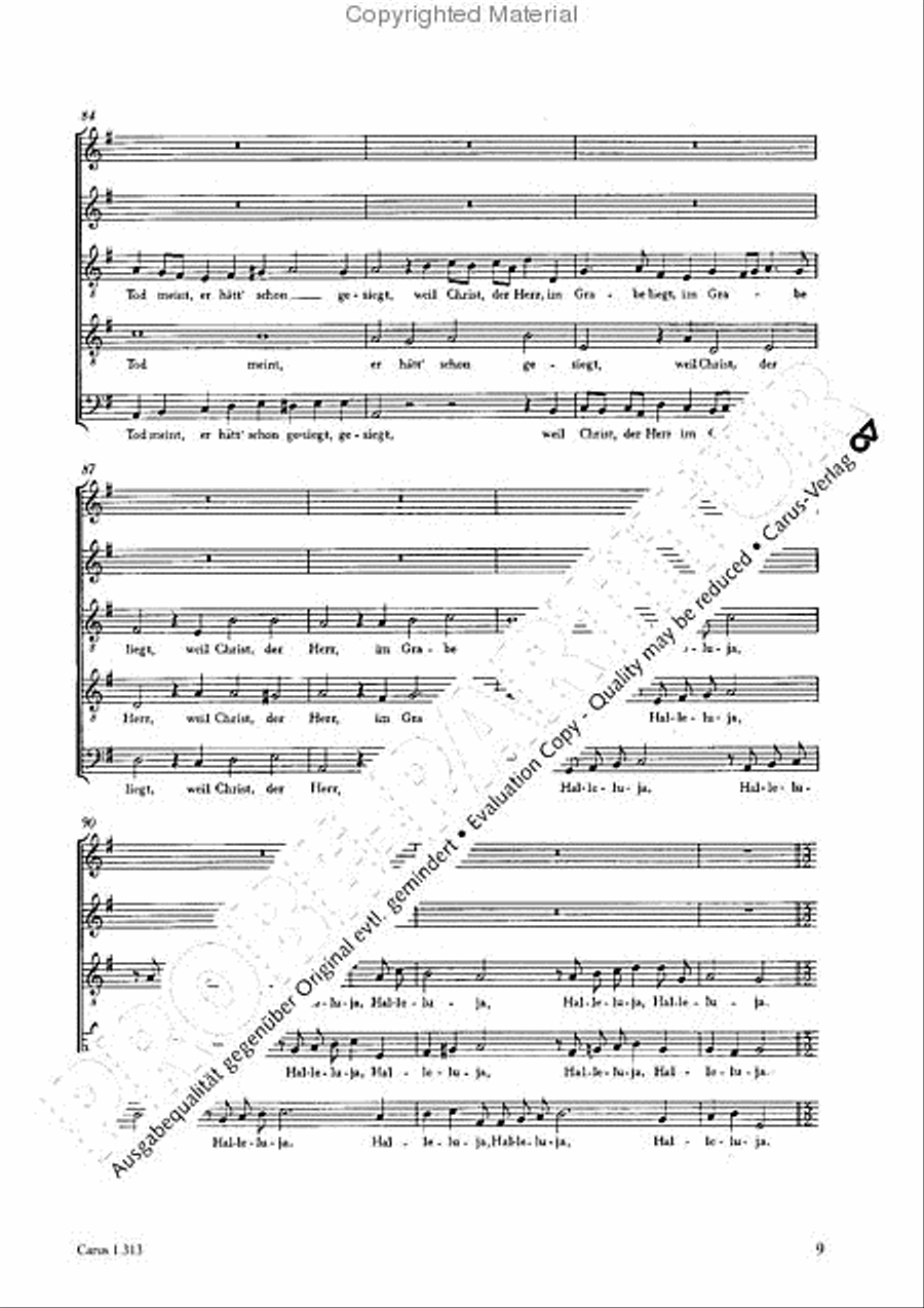 Christo, dem Osterlammlein SATTB scores gallery preview page 10