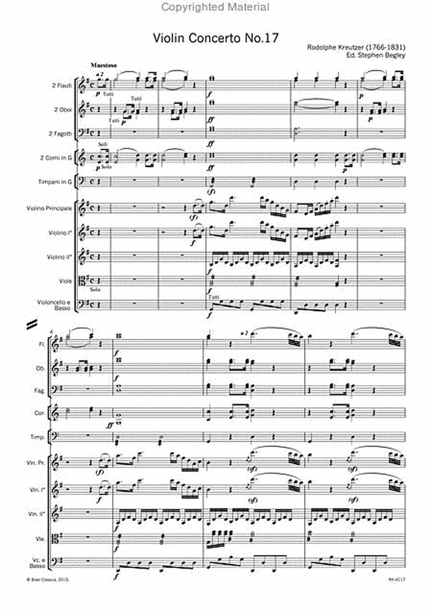 Violin Concerto Nr. 17