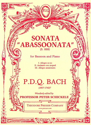 Book cover for Sonata"Abassoonata"