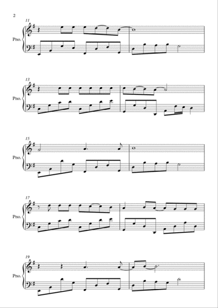 Shallow Piano Solo scores gallery preview page 2
