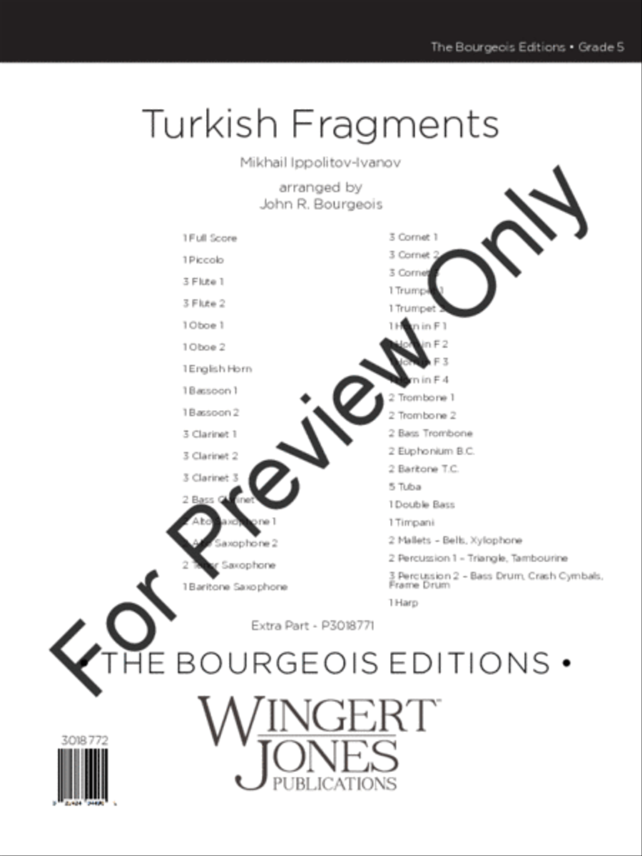 Turkish Fragments (Score) Concert Band scores gallery preview page 2