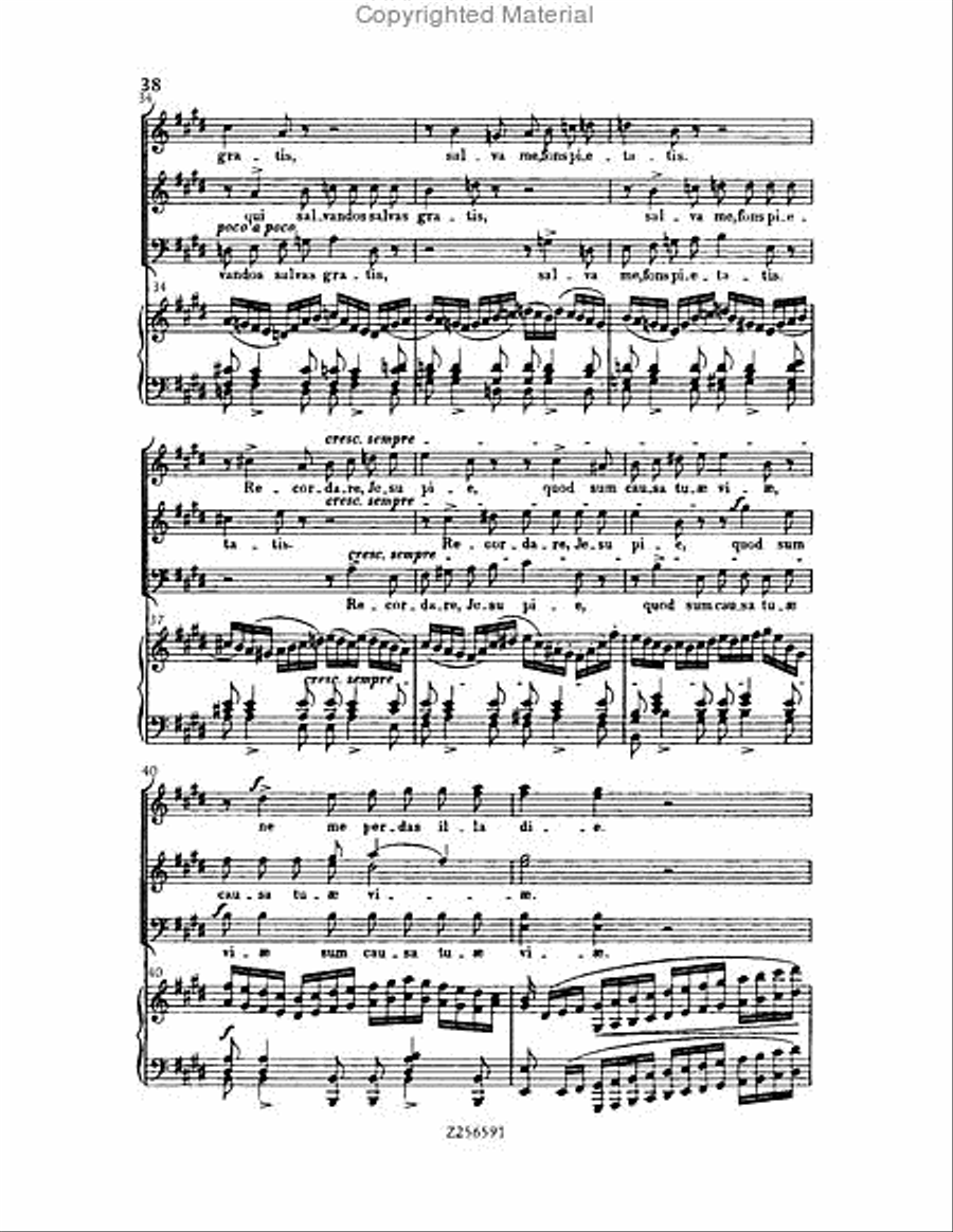 Grande Messe du Morts, H 75 Choir scores gallery preview page 38