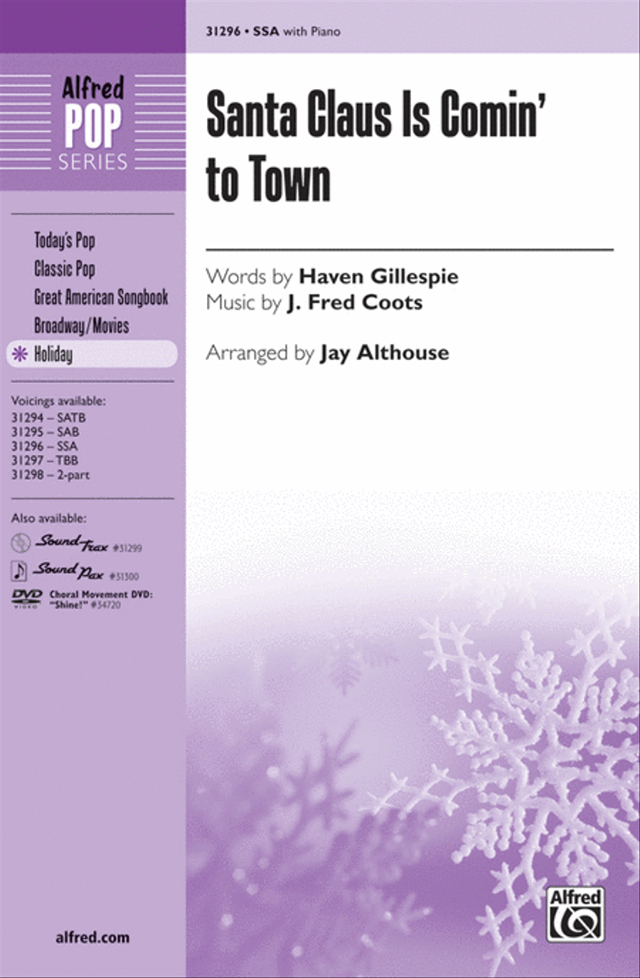 Santa Claus Is Comin' to Town Women's Choir scores gallery preview page 1