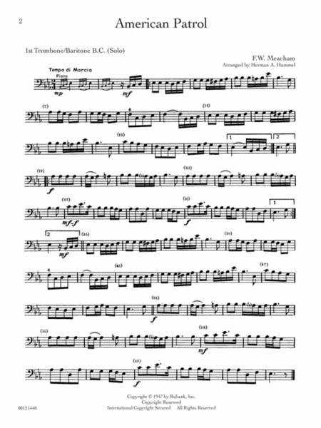 Rubank Treasures for Trombone (Baritone B.C.) image number null