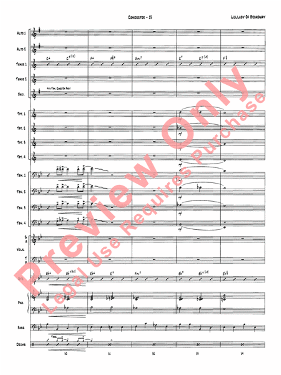 Lullaby of Broadway Jazz Ensemble scores gallery preview page 16