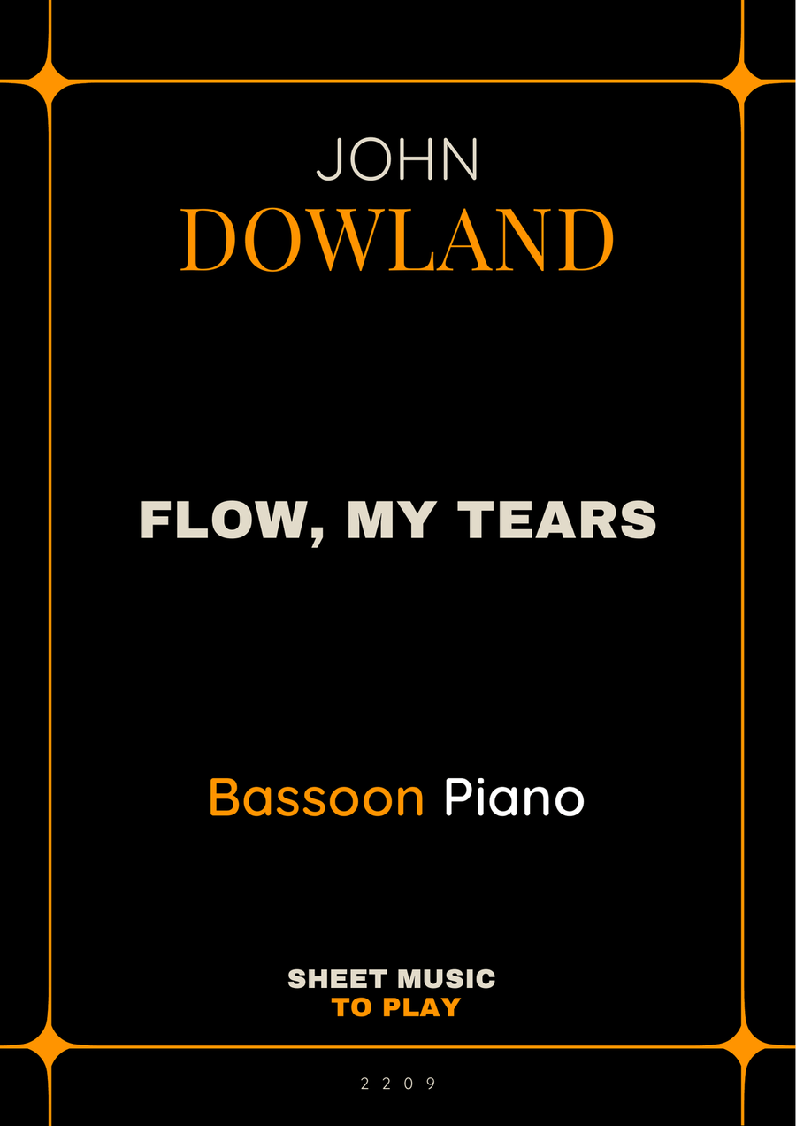 Flow My Tears - Bassoon and Piano (Full Score and Parts) Bassoon Solo scores gallery preview page 1