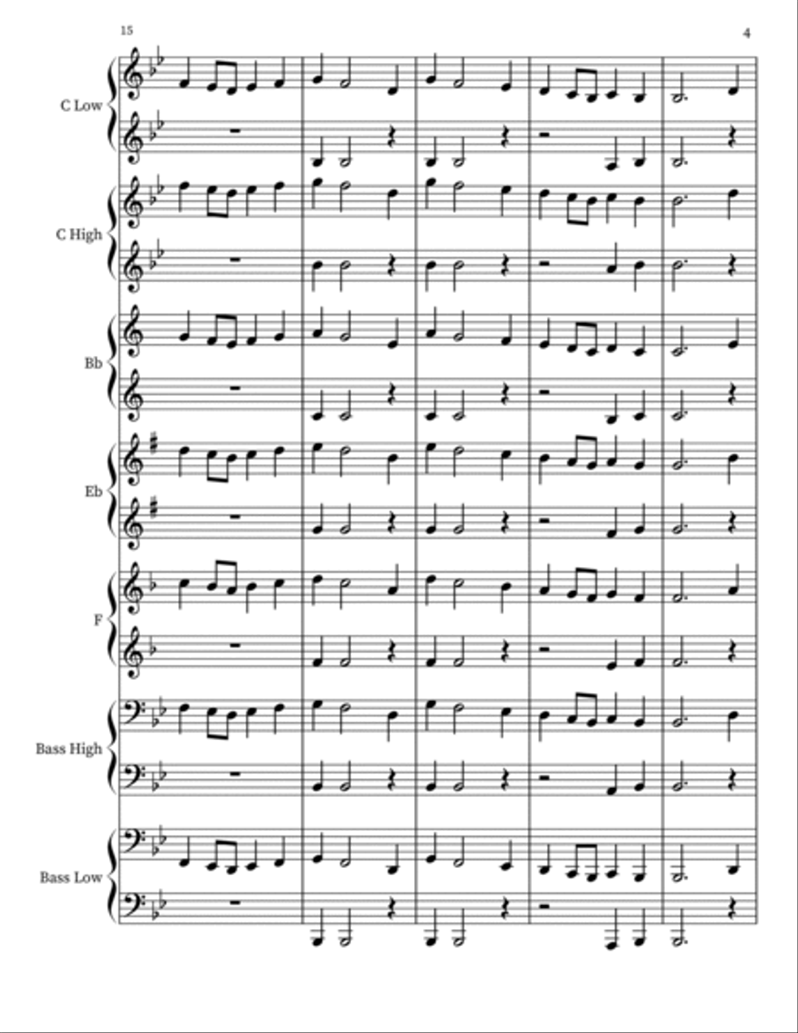 Spring Concert Band scores gallery preview page 4