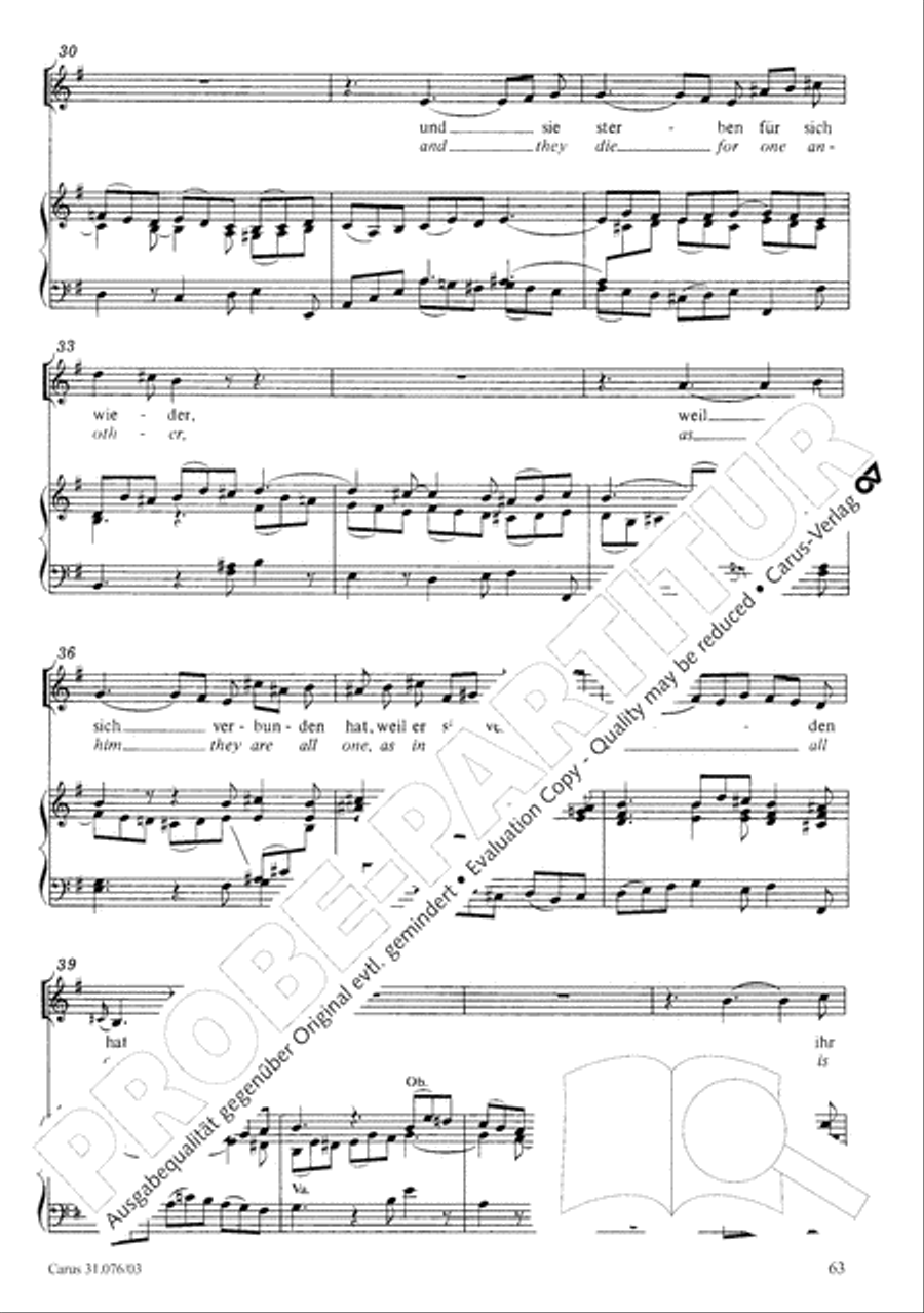 The heavens are telling the Father's glory (Die Himmel erzahlen die Ehre Gottes) 4-Part scores gallery preview page 64