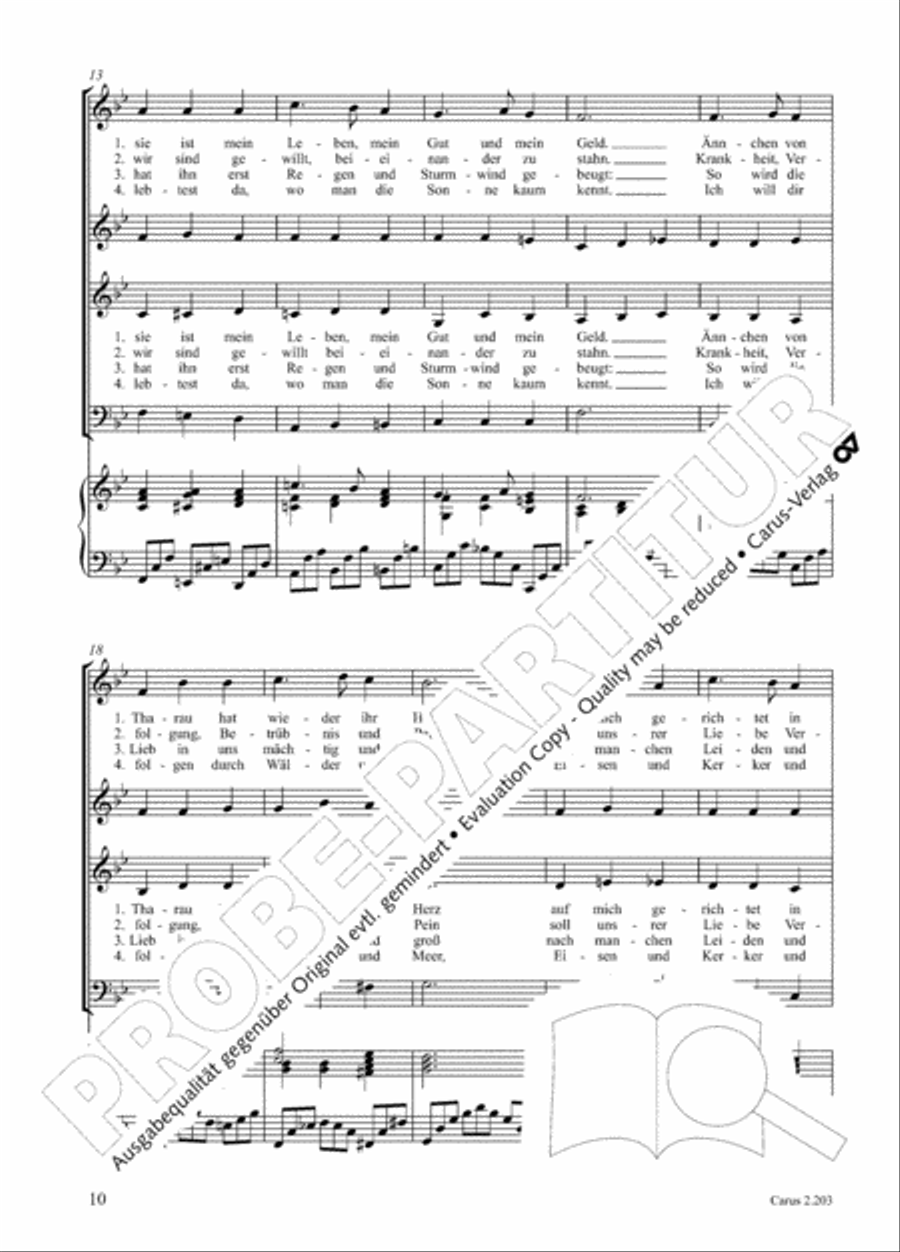Loreley. Folk songs for choir (Loreley. Volkslieder fur Chor) Choir scores gallery preview page 17