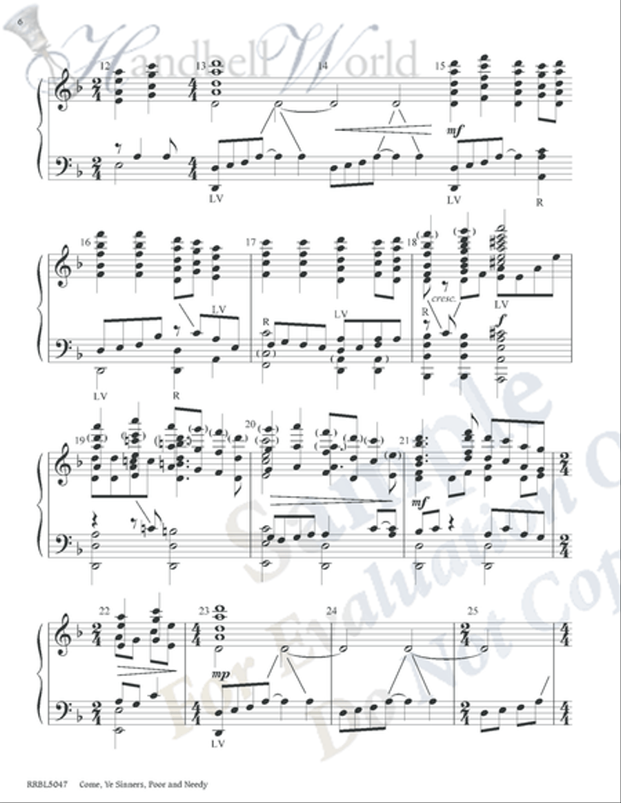 Come Ye Sinners Poor and Needy 5-Octaves scores gallery preview page 5