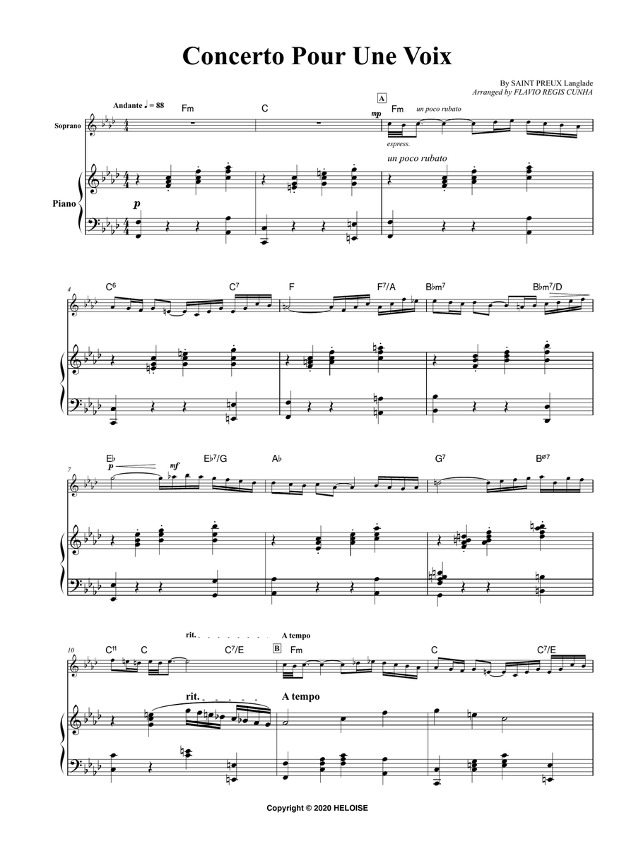 Concerto Pour Une Voix Concerto Pour Une Voix Voice scores gallery preview page 3