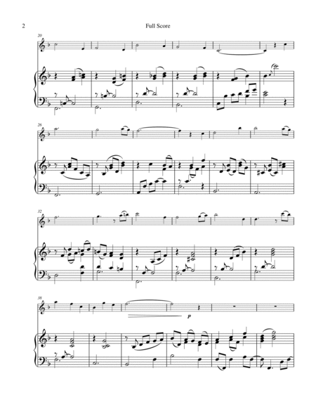 Berceuse for Violin & Piano Violin Solo - Digital Sheet Music